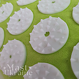 Масажний килимок Аплікатор Кузнєцова + валик голчастий для всього тіла KK-303 салатовий, фото 4