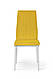Стілець обідній Річ білий (метал/велюр жовтий), фото 3