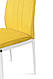 Стілець обідній Річ білий (метал/велюр жовтий), фото 10