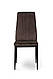 Стілець обідній Річ чорний (метал/велюр Брауні), фото 3