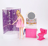 Дитячі іграшкові меблі Глорія Gloria для ляльок Барбі Душева, фото 2