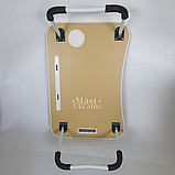 Розкладний столик трансформер підставка для планшета та ноутбука 60х40х26см світле дерево -TPSY-60., фото 6