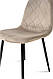 Стілець обідній Ембер-L велюр ніжки метал чорний (бежевий), фото 7