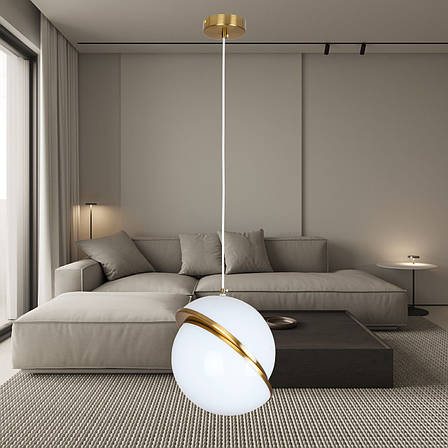 Бронзовий дизайнерський підвіс "Напівсфери" 25см (61-V1023-1 BRZ), фото 1