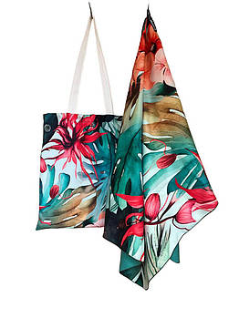 Набір сумка та рушник Emmer Тропічні квіти