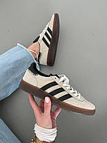 Жіночі Кросівки Adidas Spezial Handball Beige Black / Адидас Спешл Гандбол Бежеві з Чорним, фото 4