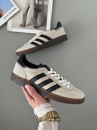 Жіночі Кросівки Adidas Spezial Handball Beige Black / Адидас Спешл Гандбол Бежеві з Чорним, фото 1