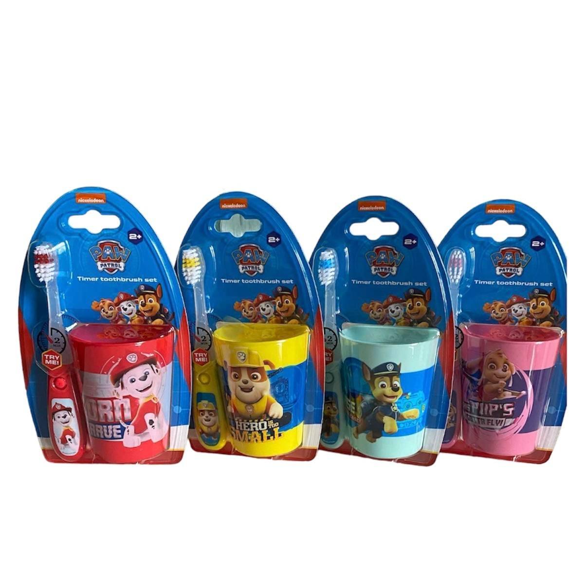 Набір Стаканчик + зубна щітка з таймером Paw Patrol в асортименті