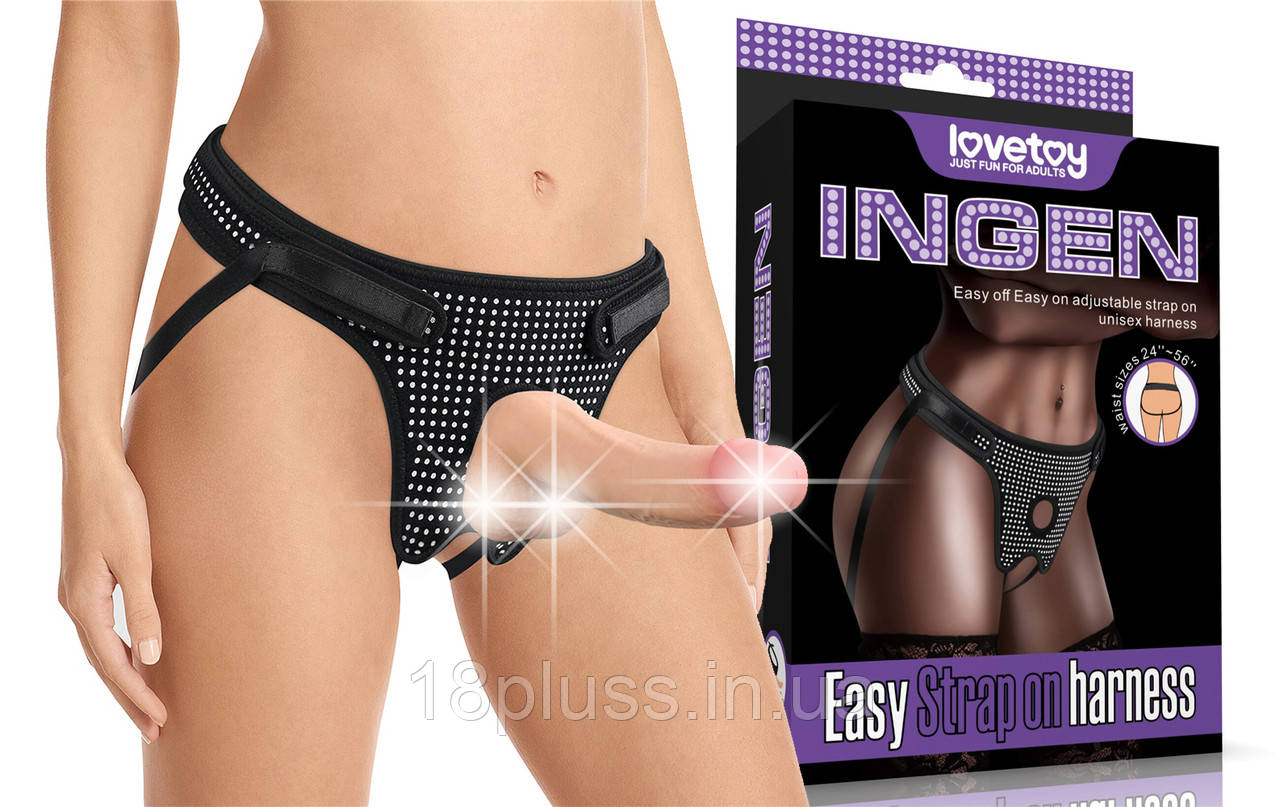Трусики для страпону Ingen Easy Strap On Harness (Polka Dots), фото 1