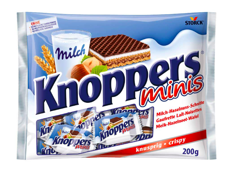 Міні-вафлі 😍 Knoppers Minis 220 гр. Німеччина