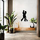 Декор в кімнату інтер'єрна картина на стіну Танок кохання стиль мініімалізм 25x15 см Woodyard (19026--25x15), фото 5