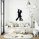 Декор в кімнату інтер'єрна картина на стіну Танок кохання стиль мініімалізм 25x15 см Woodyard (19026--25x15), фото 10