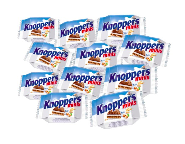 Міні-вафлі 😍 Knoppers Minis 10 гр. Німеччина