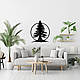 Настінний декор для дому картина лофт Ялинковий круг декоративне панно 20x23 см Woodyard (19029--20x23), фото 9