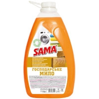 Гель для прання Sama Мило господарське рідке 4 кг (4820270630112), фото 1