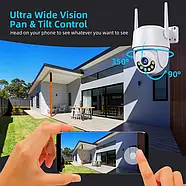 Вулична IP WiFi камера відеоспостереження з віддаленим доступом N806 ICSee Портативна камера відеоспостереження 2Мп, фото 4