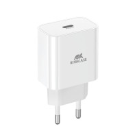 Зарядний пристрій RivaCase 1xUSB Type-C PD 20 Вт white (PS4101 W00 (White))