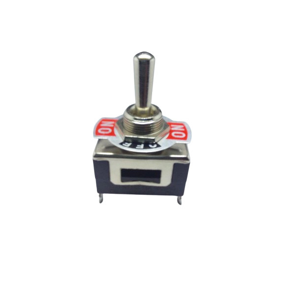 Тумблер KN3(С)-103A, 1x3 (3с), 32x16x19mm 1 група, 3 положення, ON-OFF-ON, SPDT, 3 pin, 10A 125VAC / 6A 250VAC, виводи під гвинт