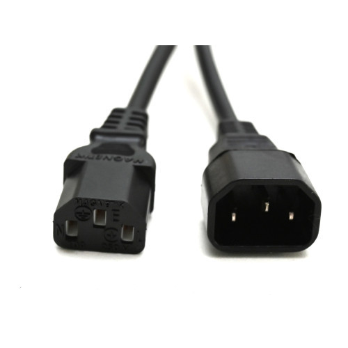 З`єднувальний шнур живлення С13/С14 05VV-F 3x0.75 (3,0м) чорний, фото 1