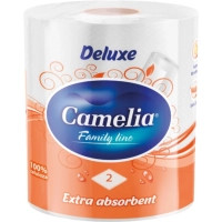 Паперові рушники Camelia Deluxe Білі 2 шари 1 рулон (8606107569994), фото 1