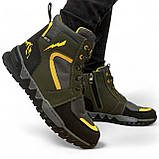 36-39р. Підліткові черевики для хлопчиків на хутрі (Сгд-5-3), фото 3