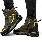 36-39р. Підліткові черевики для хлопчиків на хутрі (Сгд-5-3), фото 2