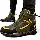 36-39р. Підліткові черевики для хлопчиків на хутрі (Сгд-5-3), фото 4