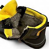 36-39р. Підліткові черевики для хлопчиків на хутрі (Сгд-5-3), фото 5