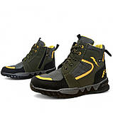36-39р. Підліткові черевики для хлопчиків на хутрі (Сгд-5-3), фото 6