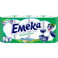 Туалетний папір Emeka Mountain Fresh 3 шари 8 рулонів (3800024026522), фото 1