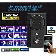 Портативна IP WiFi міні-камера відеоспостереження в розетку EC59 Непомітна камера відеоспостереження, фото 2