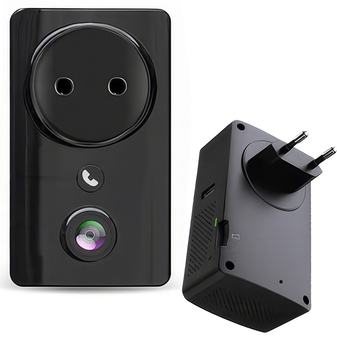 Портативна IP WiFi міні-камера відеоспостереження в розетку EC59 Непомітна камера відеоспостереження, фото 1