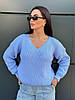 Жіночий теплий светр із декольте шерсть, фото 9