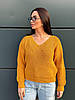 Жіночий теплий светр із декольте шерсть, фото 10