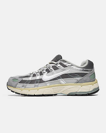 Кросівки Nike P-6000 Flat Pewter Grey Silver / Найк П-6000 Флат П'ютер Сірі із Сріблястим, фото 1