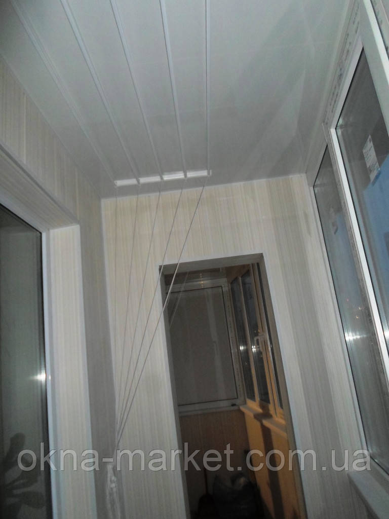 Обшивка балкона пластиковою вагонкою, фото 1