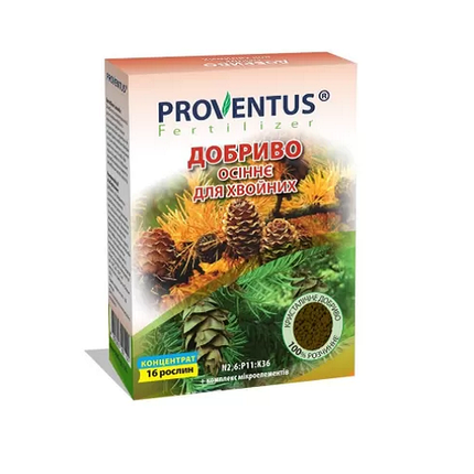 Добриво для хвойних рослин, осіннє внесення Proventus / Провентус, 300 г, фото 1
