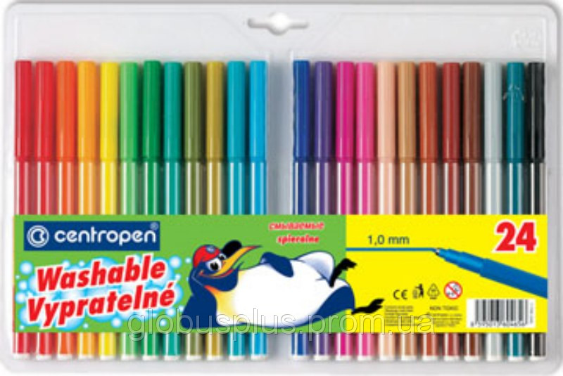 Фломастери "Centropen" 24 кольори Чехія