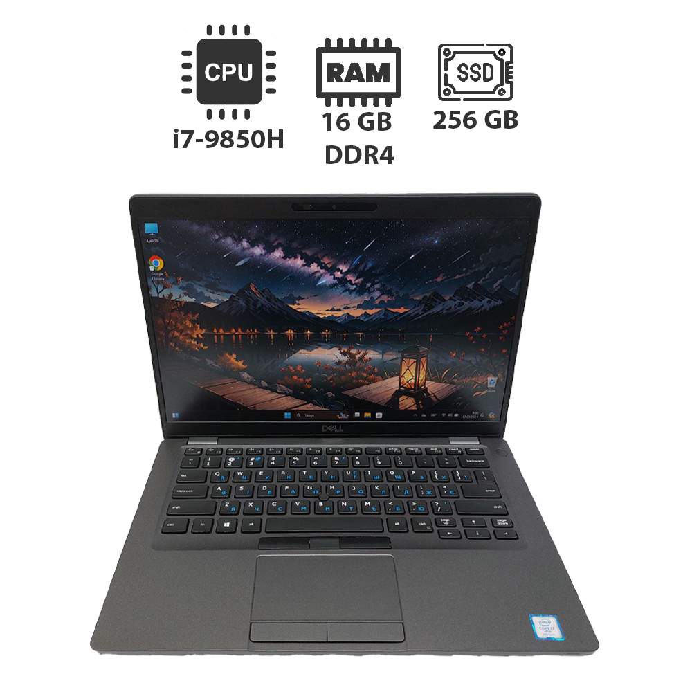 Ультрабук Б-клас Dell Latitude 5401/ 14" (1920x1080)/ Core i7-9850H/ 16 GB RAM/ 256 GB SSD/ UHD 630