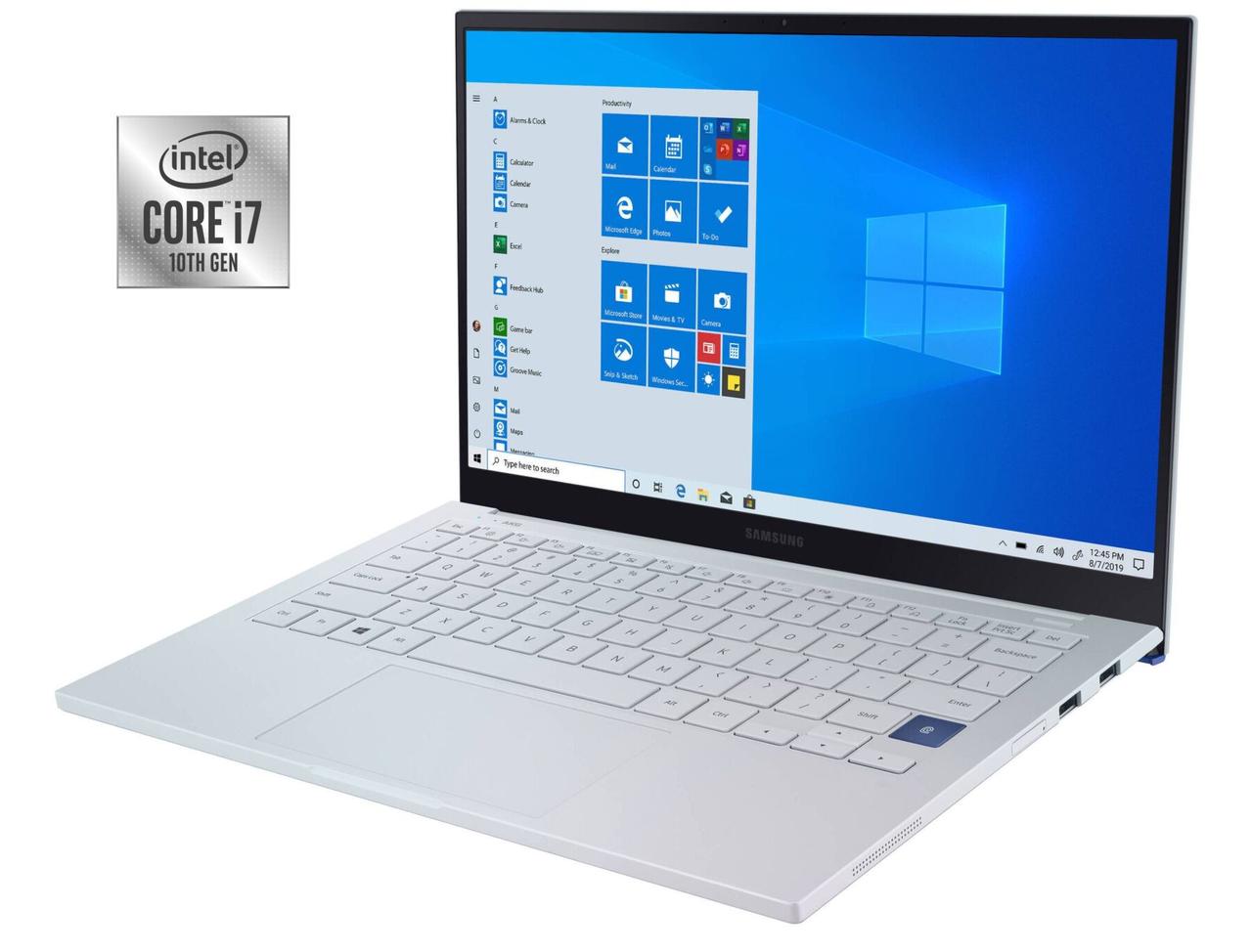 Ультрабук Б-клас Samsung Galaxy Book Ion White NP930XCJ-K03US/ 13.3" 1920x1080 O/ i7-10510U/ 8GB RAM/ 256GB SSD/ UHD