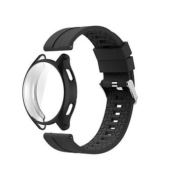 Комплект для годинника Xiaomi Watch 2 чорний (чохол + силіконовий ремінець 22 мм)