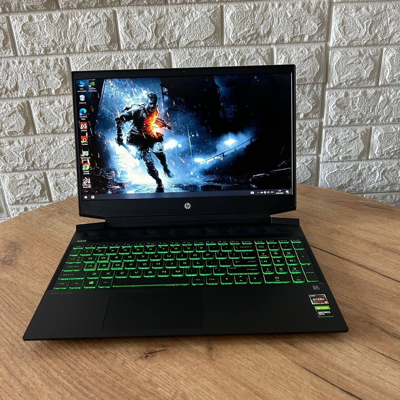 Б/в Ігровий ноутбук Б-клас HP Pavilion Gaming 15-ec0013dx 15.6" 1920x1080| Ryzen 5 3550H| 8GB RAM| 256GB SSD NVMe| GTX 1050 3GB