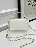 Сумка жіноча клатч Chanel Classic Lambskin білий Шанель, фото 5