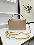 Сумка жіноча клатч Chanel Classic Lambskin бежевий Шанель, фото 5