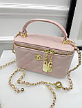 Сумка жіноча клатч Chanel Classic Lambskin рожевий Шанель, фото 3