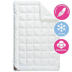Ковдра Super Soft Premium зимова 175х210 см IDEIA з аналогом лебединого пуху штучний пух тканина бавовна