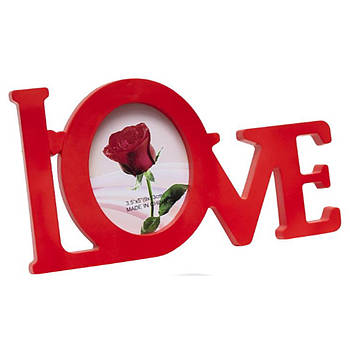 Фоторамка колаж пластикова на 1 фотографію F5301 розмір 25*13,5*2см Рамка для фотографій Love