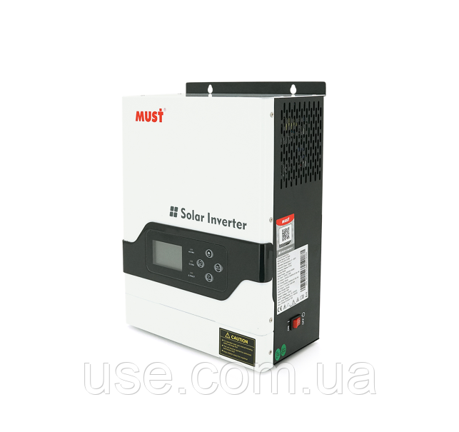 Інвертор гібридний сонячний 1500W, 1,5 кВт, 12V, Вольт, MPPT контролер, правильна синусоїда