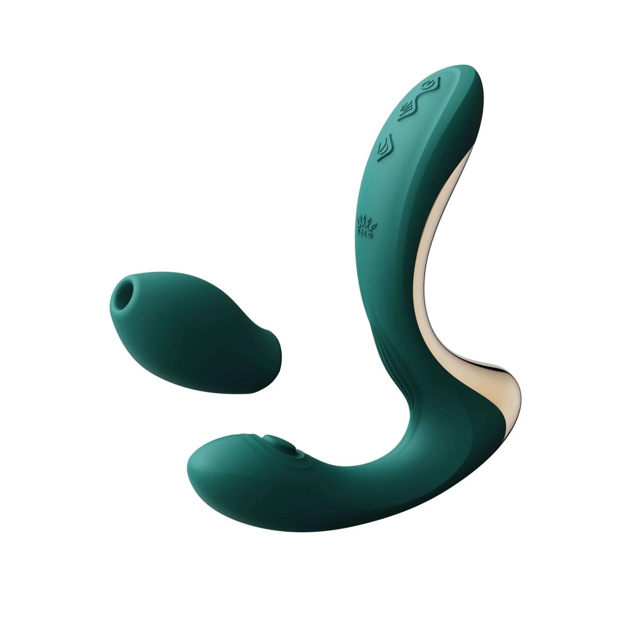 Вібратор Zalo — Talis G-Spot PulseWave Vibrator Turquoise Green, фото 1