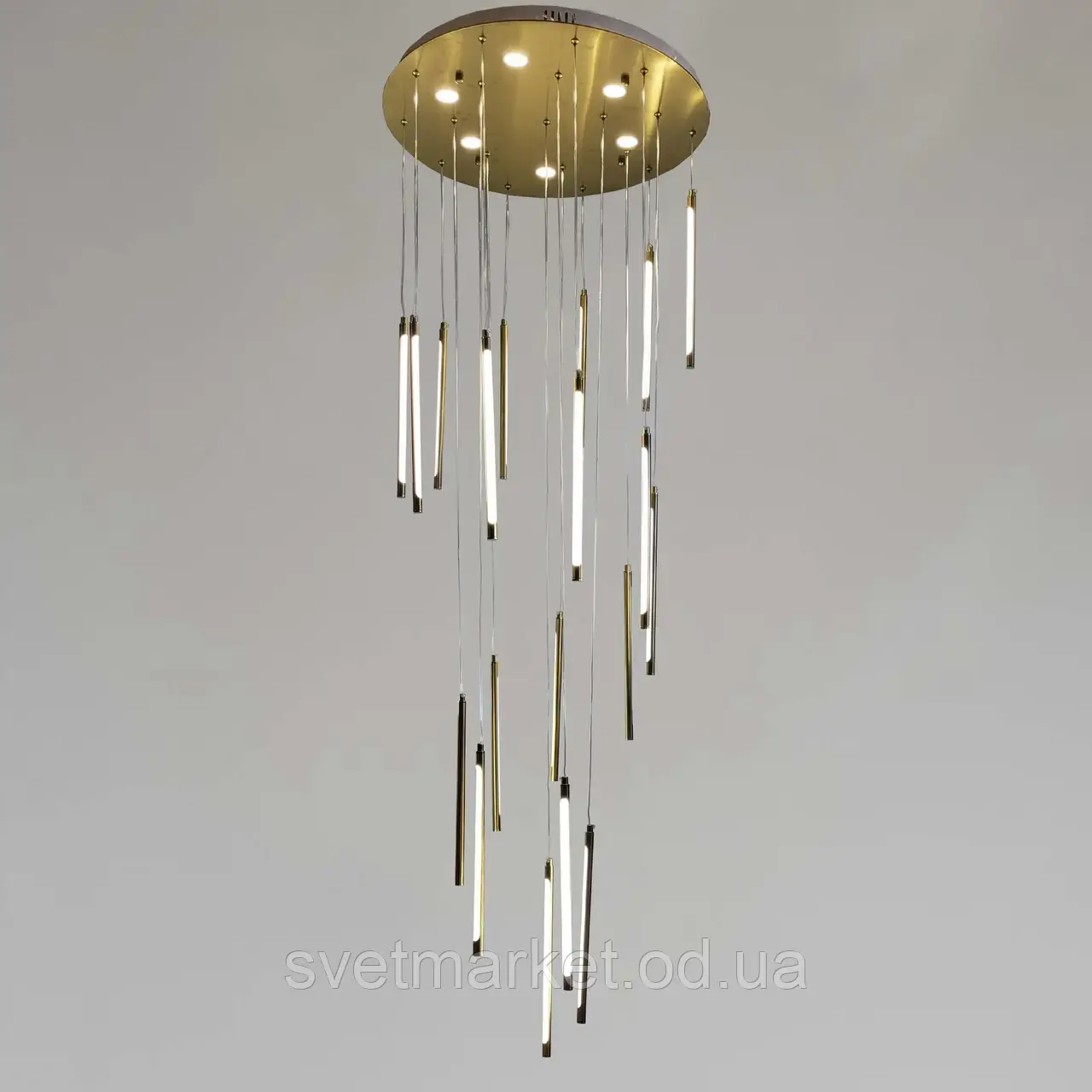 Каскадна світлодіодна люстра 2351/19CP, фото 1